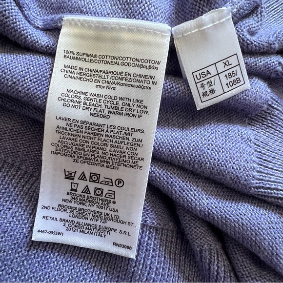 Brooks Brothers Supima Cotton Vest Men’s Size XL - Picture 3 of 6